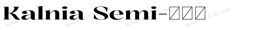 Kalnia Semi字体转换 Kalnia Semi字体转换